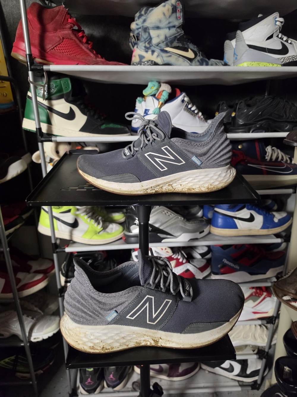🔥 New Balance ROAV Men's Size 11 Grey Fresh Foam Running Shoes